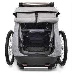 Croozer Kid Keeke 1 Stone Grey 2in1 Fahrradanhänger & Buggy-Set -Kinderwagen 121001520 croozer kid keeke 1 kofferraum stone grey 2020 web 1