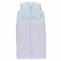 Schardt Schlafsack 70/90 Cm Lovely Birds Rosa Mit Applikation 2fach Verwendbar Durch Druckknöpfe