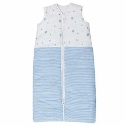 Schardt Schlafsack 70/90 Cm Herzchen Hellblau 2-fach Verwendbar Durch Druckknöpfe