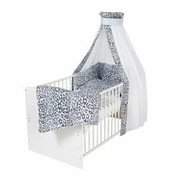 Schardt Leo Blue Bettset 4- Teilig Mit Bettwäsche, Himmel Und Nestchen