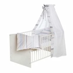 Schardt Playmo Bettset 4- Teilig Mit Bettwäsche, Himmel Und Nestchen