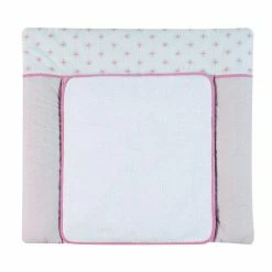 Schardt Wickelauflage Ice Crystal Rosa 80x75 Cm Inkl. Abnehmbarem Frotteebezug