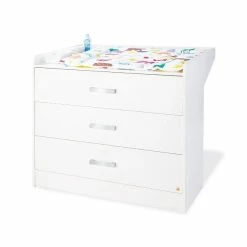 Pinolino Viktoria Wickelkommode Breit Dekor Weiß - Zum Toppreis