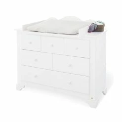 Pinolino Pino Wickelkommode Breit Kiefer Massiv, Weiß - Zum Toppreis