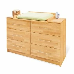 Pinolino Natura Wickelkommode Extrabreit Buche Massiv Geölt - Zum Toppreis