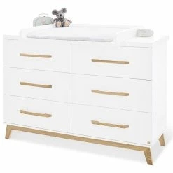 Pinolino Hilda & Riva Kinderzimmer Extrabreit 2türig Inkl. Hausbett -Kinderwagen 133415x