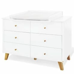 Pinolino Pan Sparset Extrabreit Inkl. Wandregal Kinderbett & Wickelkommode -Kinderwagen 133420x 8