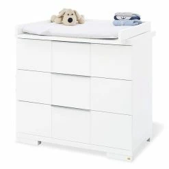 Pinolino Polar Sparset Breit Inkl. Wandregal Kinderbett & Wickelkommode -Kinderwagen 133421b 01 1