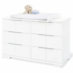 Pinolino Polar Kinderzimmer Extrabreit Groß - 3T Inkl. Wandregal Edelmatt Weiß -Kinderwagen 133421x 5