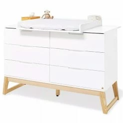 Pinolino Bridge Sparset Extrabreit Kinderbett & Wickelkommode -Kinderwagen 133466x 01 2