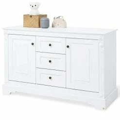 Pinolino Emilia Kinderzimmer Extrabreit Groß 3T Inkl. Wandregal Edelmatt Weiß -Kinderwagen 133467x 01 1