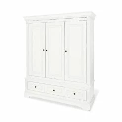 Pinolino Emilia Kleiderschrank Groß 3T, 2S MDF Weiß