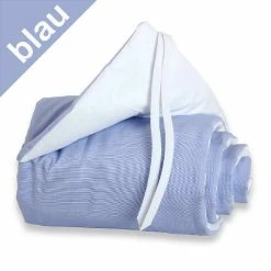 Babybay Maxi Beistellbett Weiß Lackiert Stillbett - Zum Aktionspreis -Kinderwagen 1608 blau 6