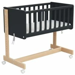 Osann Beistellbett 5in1 Natur Graphit 80x40 Cm Inklusive Matratze