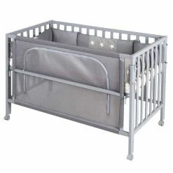 Roba Room Bed Little Stars Safe Asleep Inkl. Schlafsack, Matratze & Nestchen -Kinderwagen 16600 51tpv190 roombed f 04
