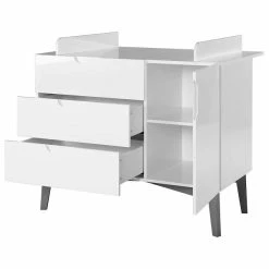 Roba Retro 2 Kinderzimmer 3T Bett, Wickelkommode, Schrank -Kinderwagen 1731807 retro2 wickelkommode f 02