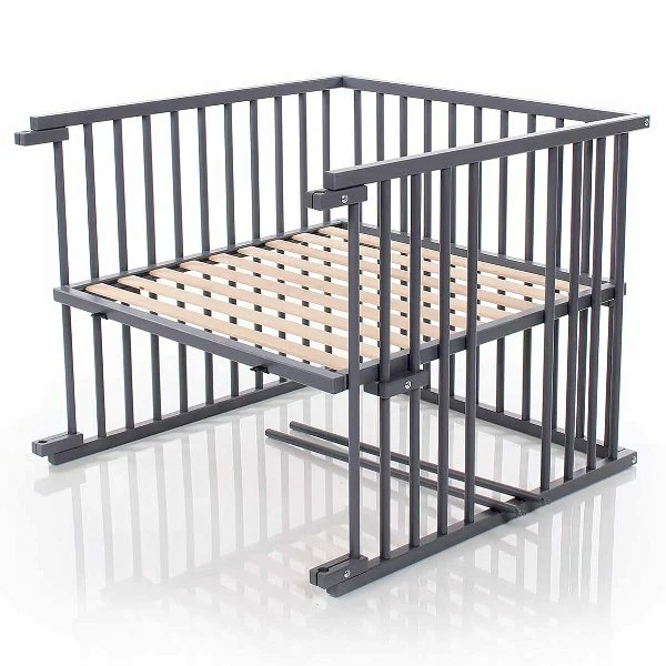 Babybay Maxi Umbausatz Zum Kinderbett Schiefergrau Lackiert 2 Babybay Maxi Umbausatz Zum Kinderbett Schiefergrau Lackiert – Bild 2