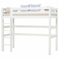 Hoppekids Hochbett ECO Luxury 90x200 Cm Mit Gerader Leiter & Absturzsicherung -Kinderwagen 19 30 012 1