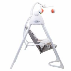 Graco Lovin Hug Schaukel Patchwork Grey 10 Musikvarianten Und 5 Naturgeräusche -Kinderwagen 1l998pwgeu graco emea lovinhug patchworkgrey profile