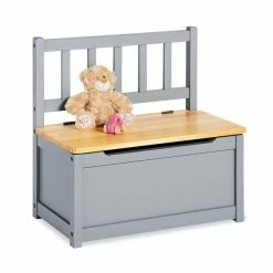 Pinolino Kindertruhenbank Fenna Grau/natur Kiefer Massiv - Zum Toppreis