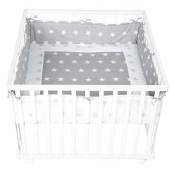 Roba Laufgitter Cosiplay Little Stars Bicolor, 100x100 Cm, BIO Buche Massiv