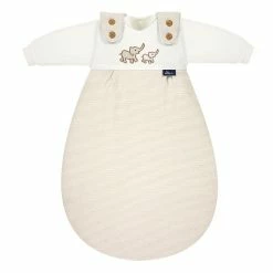 Alvi Baby Mäxchen BIO-Baumwoll-Jersey Olifant 050-6 - 3-tlg. Schlafsack - Größe Wählen