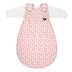 Alvi Baby Mäxchen BIO-Baumwoll-Jersey Curly Dots 040-2 - 3-tlg. Schlafsack - Größe Wählen