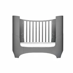 Leander Classic Kinderzimmer Sparset Grau Mit Babybett, Kommode Und Wickelaufsatz -Kinderwagen 210300 09 leander classic babycot grey 8 1