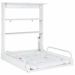 Roba Wandwickelregal Weiß Vogeltanz Inkl. Wickelauflage, Klappbar Und Platzsparend