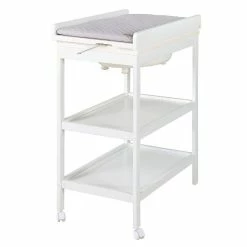 Roba Bade-Wickel-Kombi Roba Style Grau Schwenkbare Wickelauflage Mit Wanne