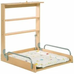 Roba Wandwickelregal Natur Waldhochzeit Inkl. Wickelauflage, Klappbar Und Platzsparend