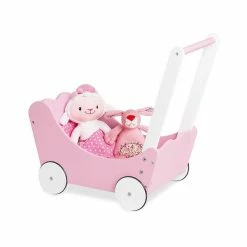 Pinolino Puppenwagen Jasmin Rosa/weiß Komplett Inkl. Bettzeug - Zum Aktionspreis