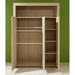 Trendteam Olivia Babyzimmer 3-türiger Schrank Eiche Sägerau -Kinderwagen 26903