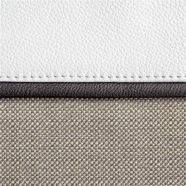 HESBA Condor Coupe Kinderwagen Außen 281 Innen 185 Teilleder - Räder Weiß 25 Cm, Griff Dunkelbrau – Bild 2