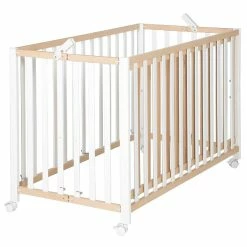 Roba Fold Up Klappbett 60x120 Cm Buche/weiß Zum Toppreis