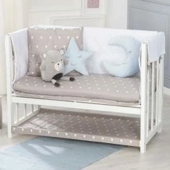 Roba Stubenbett 4 In1 Weiß Indibär Inkl. Nestchen, Bettwäsche, Matratze & Himmel -Kinderwagen 289149wes198 m 04