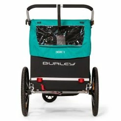 Burley Encore X Fahrradanhänger Türkis 2-Sitzer Mit Buggy-Funktion -Kinderwagen 3 encore x rear webex