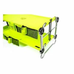 Kid-O-Bunk Campingbett Grün Mit Seitentaschen Etagenbett Von Disc-O-Bed -Kinderwagen 30005bo kid o bunk gruen etagenbett 1