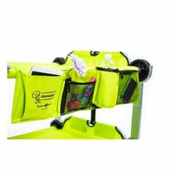 Kid-O-Bunk Campingbett Grün Mit Seitentaschen Etagenbett Von Disc-O-Bed -Kinderwagen 30005bo kid o bunk gruen seitentasche 1