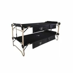 Disc-O-Bed 2XL Etagenbett Schwarz Modernes Feld- Und Campingbett