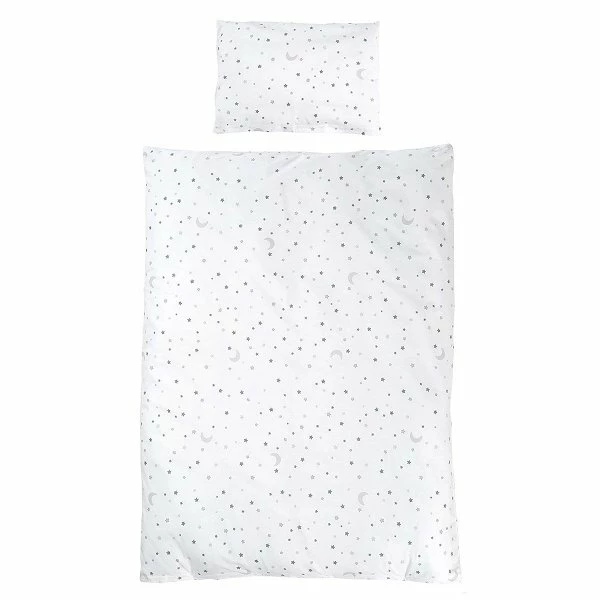 Roba Komplettbettset 70x140 Cm Sternenzauber Grau Inkl. Bettwäsche, Himmel, Nestchen & Matratze 2 Roba Komplettbettset 70x140 Cm Sternenzauber Grau Inkl. Bettwäsche, Himmel, Nestchen & Matratze – Bild 2
