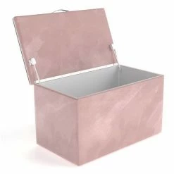 Nature Kid Vilena Sofabett Velour Rosa 90 X 200 Cm Mit Gästebett Und Spielzeugkiste -Kinderwagen 350044 spilezeugkisste rimini rosa whiteroom1 1 01 2k 3