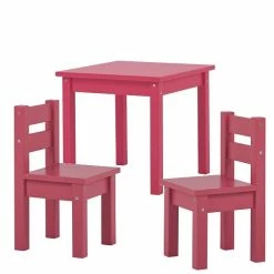 Hoppekids Sitzgruppe Mads Baroque Rose 2 Stühle, 1 Tisch