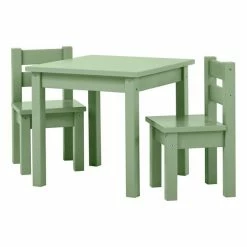 Hoppekids Sitzgruppe Mads Pale Green 2 Stühle, 1 Tisch