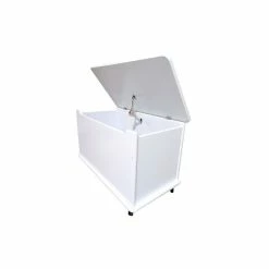 Hoppekids Spielzeugkiste Auf Rollen - Weiß Deckel Feststellbar -Kinderwagen 36 4248 82 000 1 gr