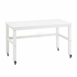Hoppekids Schreibtisch Jonas - Weiß Auf Rollen, 115 X 62 Cm