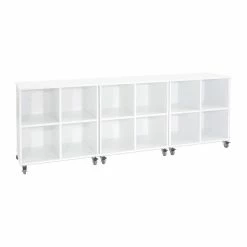 Hoppekids Regal Auf Rollen - Weiß 4 Fächer - Gut Kombinierbar -Kinderwagen 36 4528 82 070 x 3 1