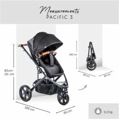 Hauck Pacific 3 Shop N Drive Kinderwagen Bundle -Kinderwagen 4007923309162.pt05.pacific 3 shop n drive caviar