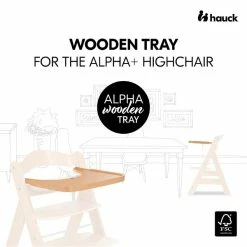 Hauck Alpha Wooden Tray Esstablett -Kinderwagen 4007923550496.pt01.alpha wooden tray natural