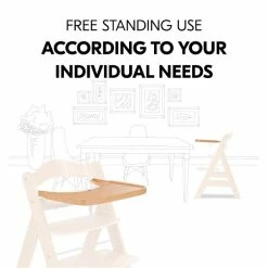 Hauck Alpha Wooden Tray Esstablett -Kinderwagen 4007923550496.pt06.alpha wooden tray natural